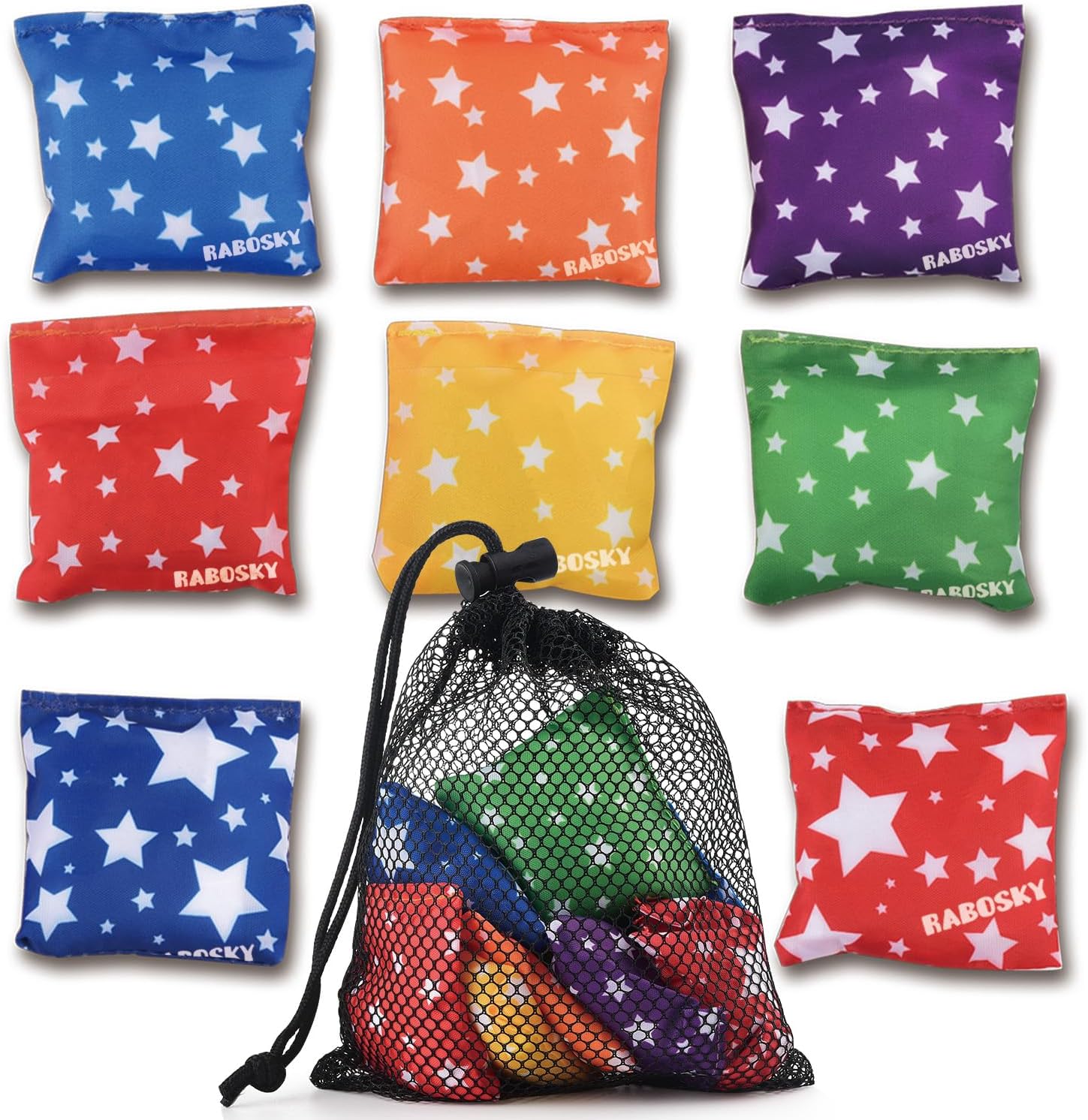 Rabosky small bean bags for kids tossing set front view