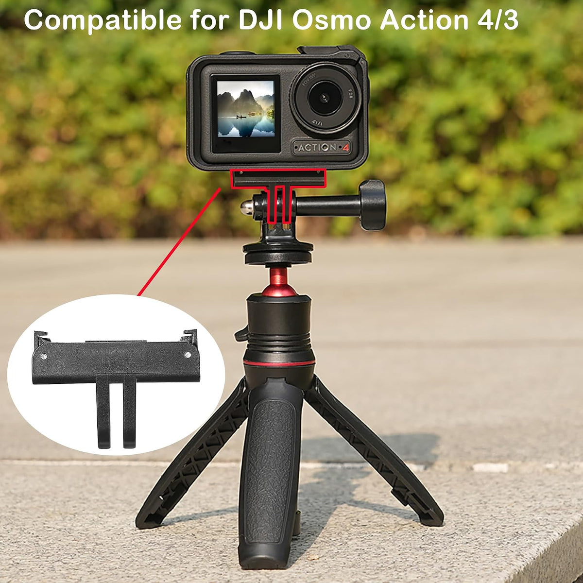 PCTC mount compatible with DJI Action 5 Pro and Action 4