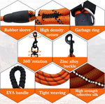 Luck Dawn comfortable double dog leash foam padded handle detail