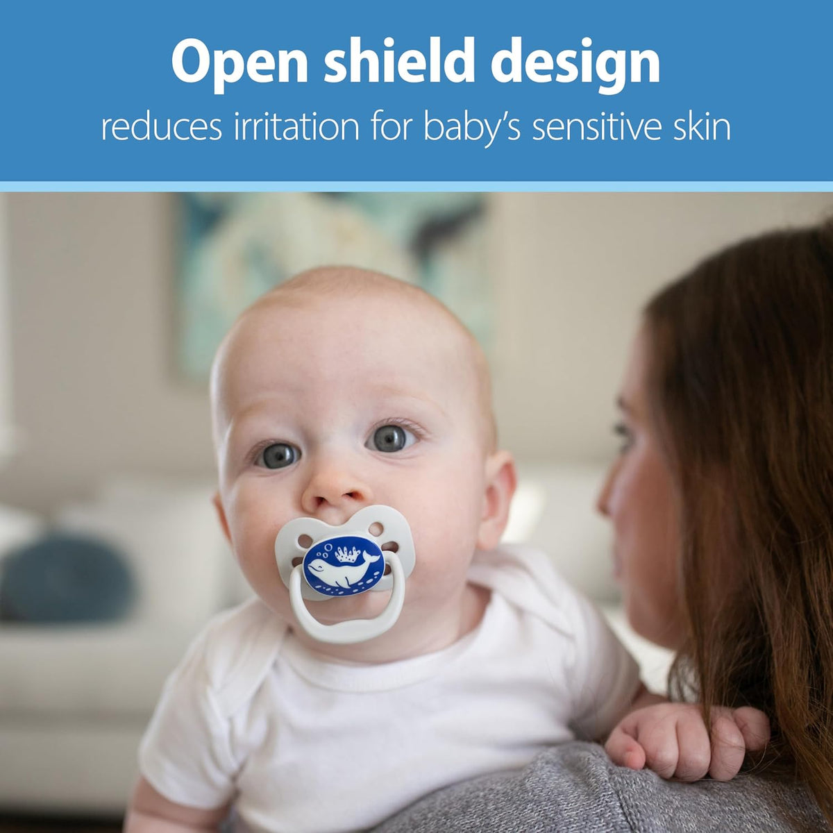 Dr. Brown's Advantage Pacifier, Blue Ocean, 0-6m, 2-Pack - Image 6