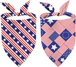 Patriotic Dog Bandanas, Double Sided 2 Pack Holiday 4th of July Dog Kerchief Independence Day Dogs Gifts (03) - Image 9