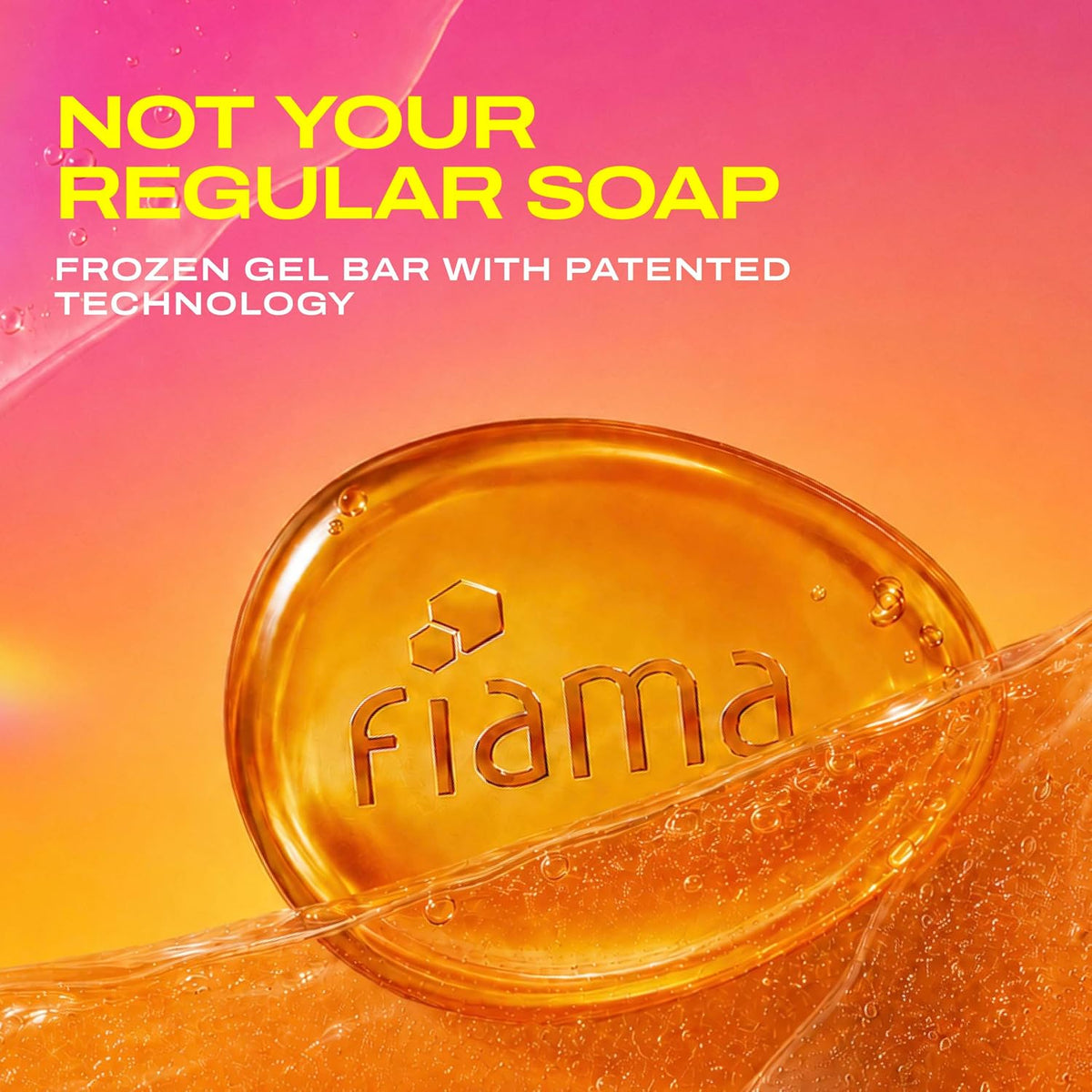 Fiama gel bar collection showing individual variant boxes