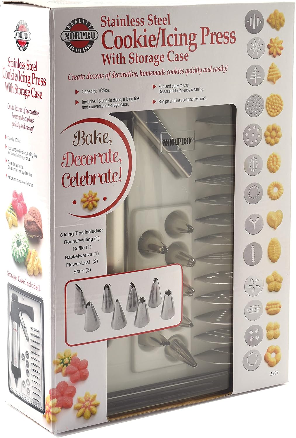 Norpro icing press with stainless steel tips