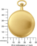 Charles-Hubert pocket watch displayed with matching curb chain