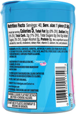 Trident Vibes Cotton Candy flavor nutrition facts and ingredient list label view