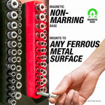 Side profile of OEMTOOLS magnetic tool box accessory showing strong hold