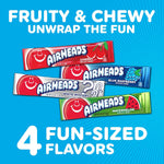 Airheads Cherry and Watermelon gluten free candy bars spread out