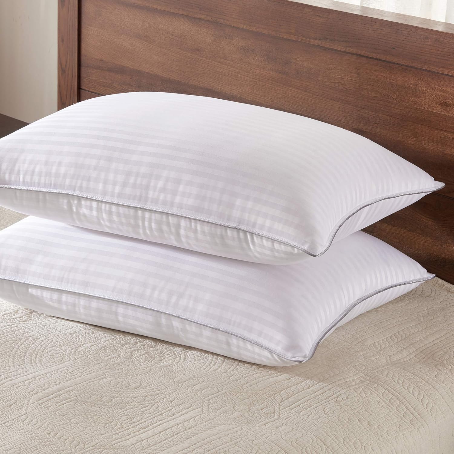 Basic Beyond king size bed pillow set in bedroom