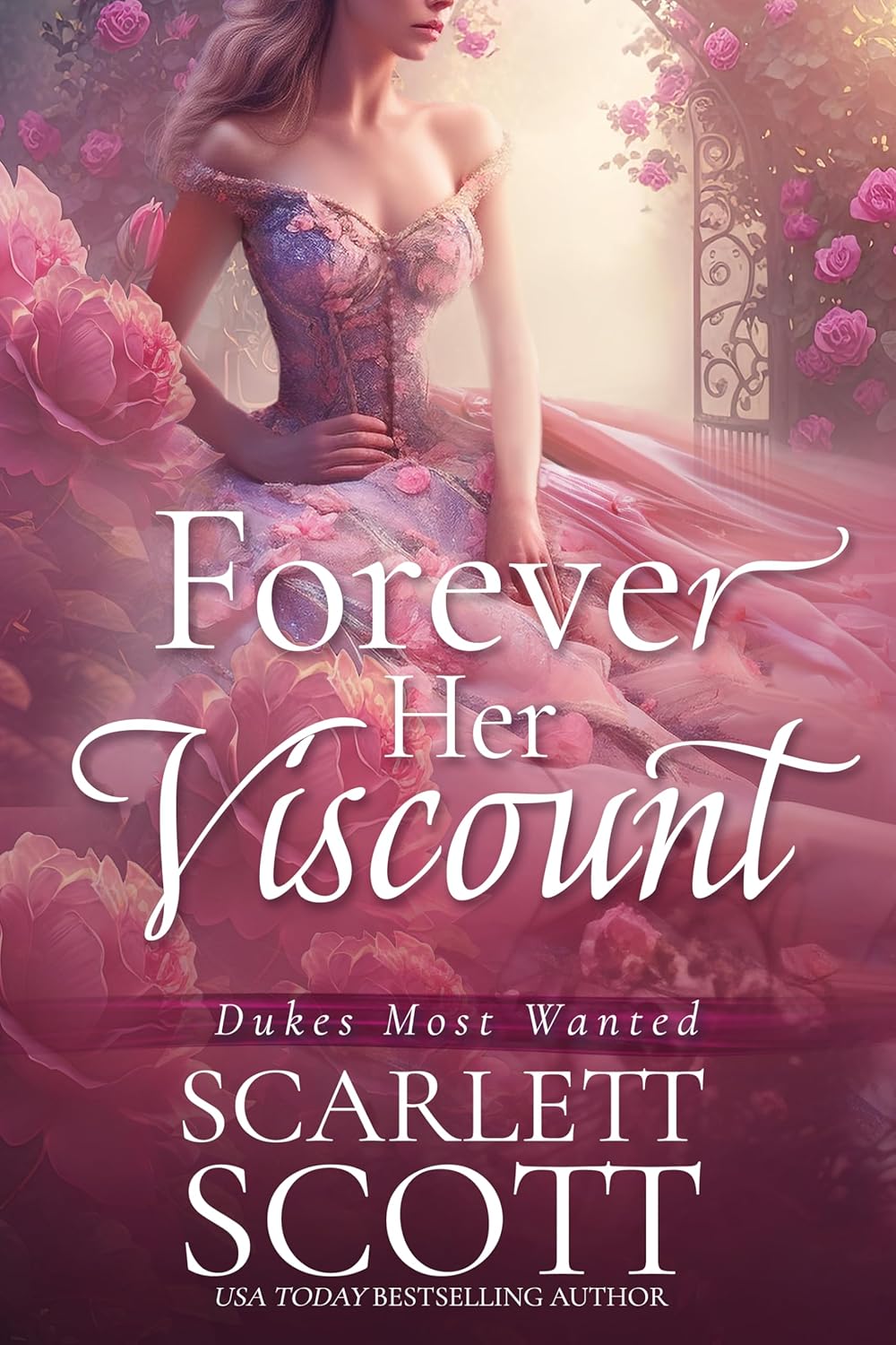 Scarlett Scott Forever Her Viscount book front cover showing historical Regency romance design.