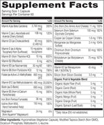 Naturelo Bariatric Multivitamin capsule size and vegetarian formulation display