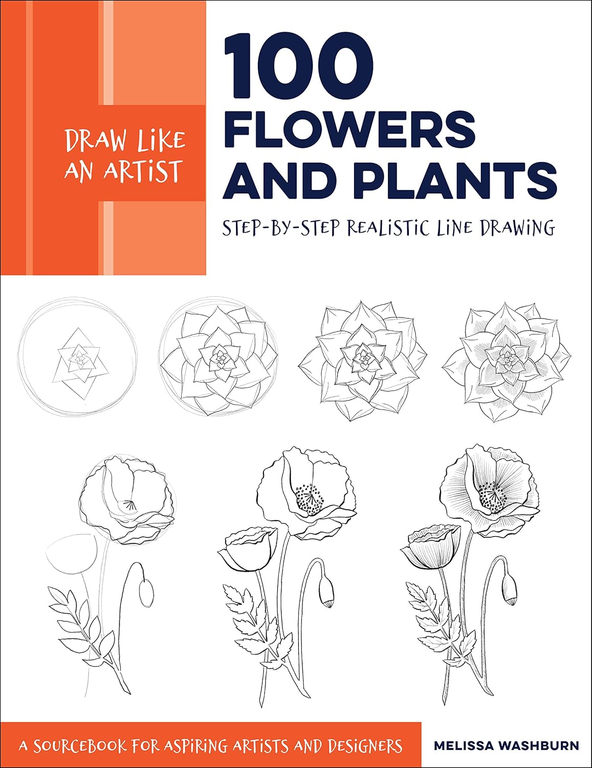 Melissa Washburn Draw Like an Artist 100 Flowers and Plants front cover