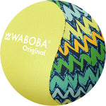 Waboba Original Water Bouncing Ball front view in neon abstract pattern