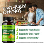 Naturelo algal and chia seed oil omega 3 bottle side view