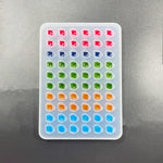Mold Resin Craft Makes 60 Crystals - Small Crystal Stones Silicone Mold for Resin - Candles - Soap - Ice Cube - Jewelry - 1 Unique Shapes (White)(M0008) - Image 7