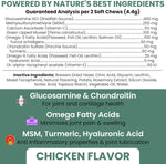 60 count soft chews container for dog joint health