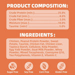 Just Try healthy poultry flavored kitty treats nutrition label view