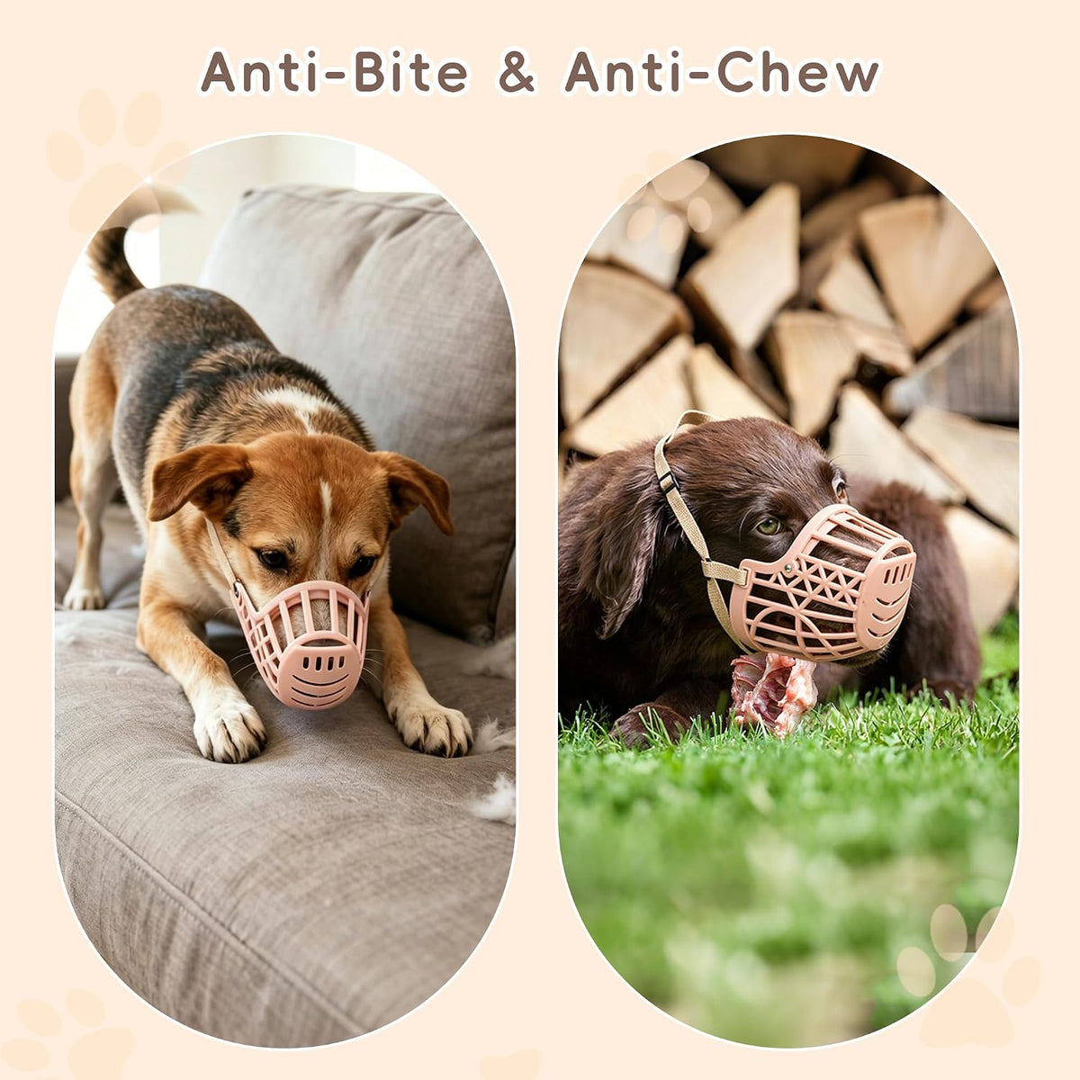 Beikalone safety mesh cage dog muzzle packaging