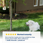 Close up of PetSafe bark control speaker and microphone area