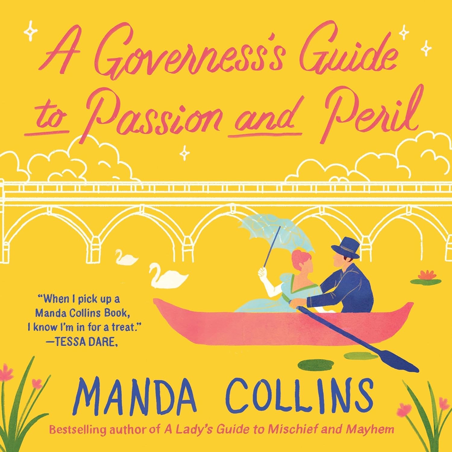 Manda Collins A Governess's Guide to Passion and Peril paperback book front cover view.