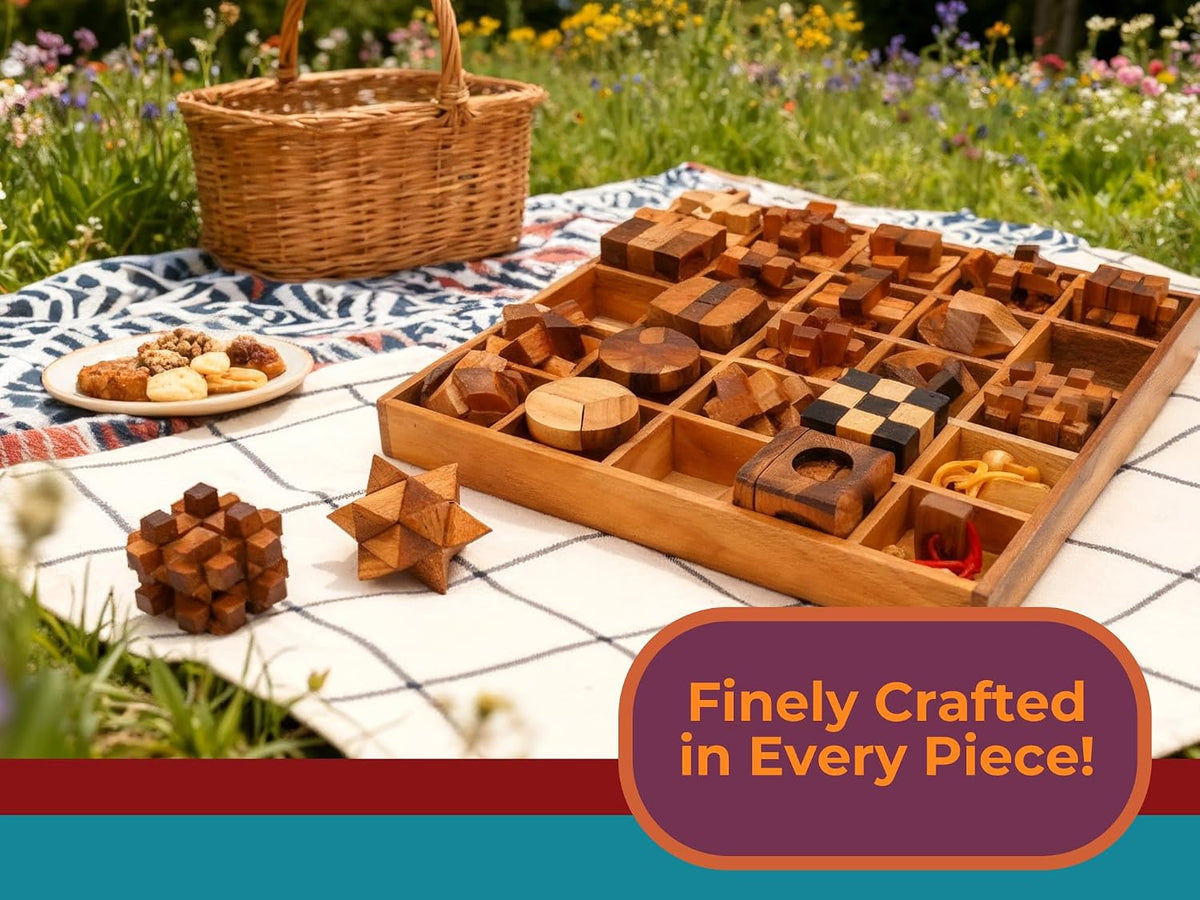 BSIRI wooden puzzle set packaging view