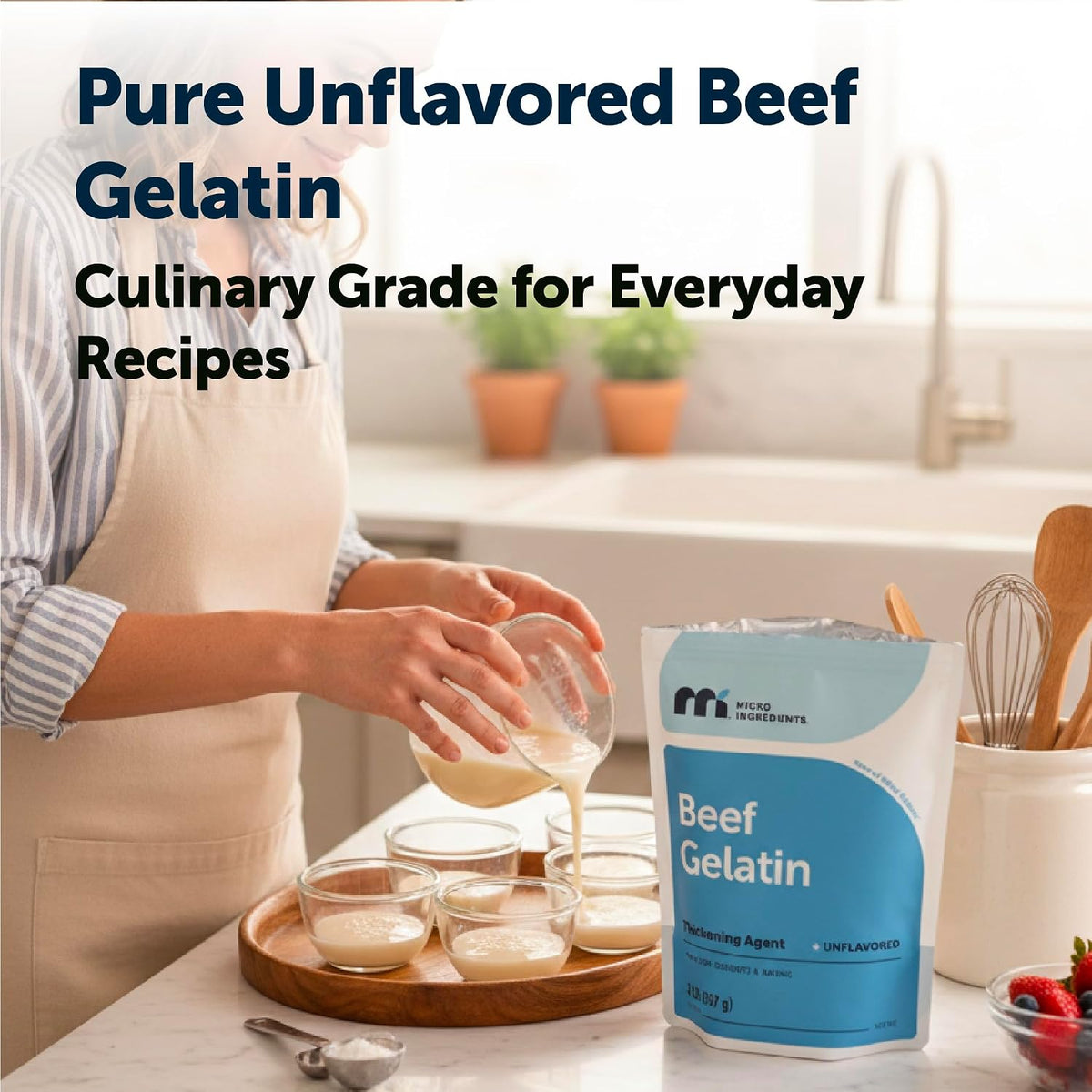 Micro Ingredients beef gelatin powder dissolved in liquid