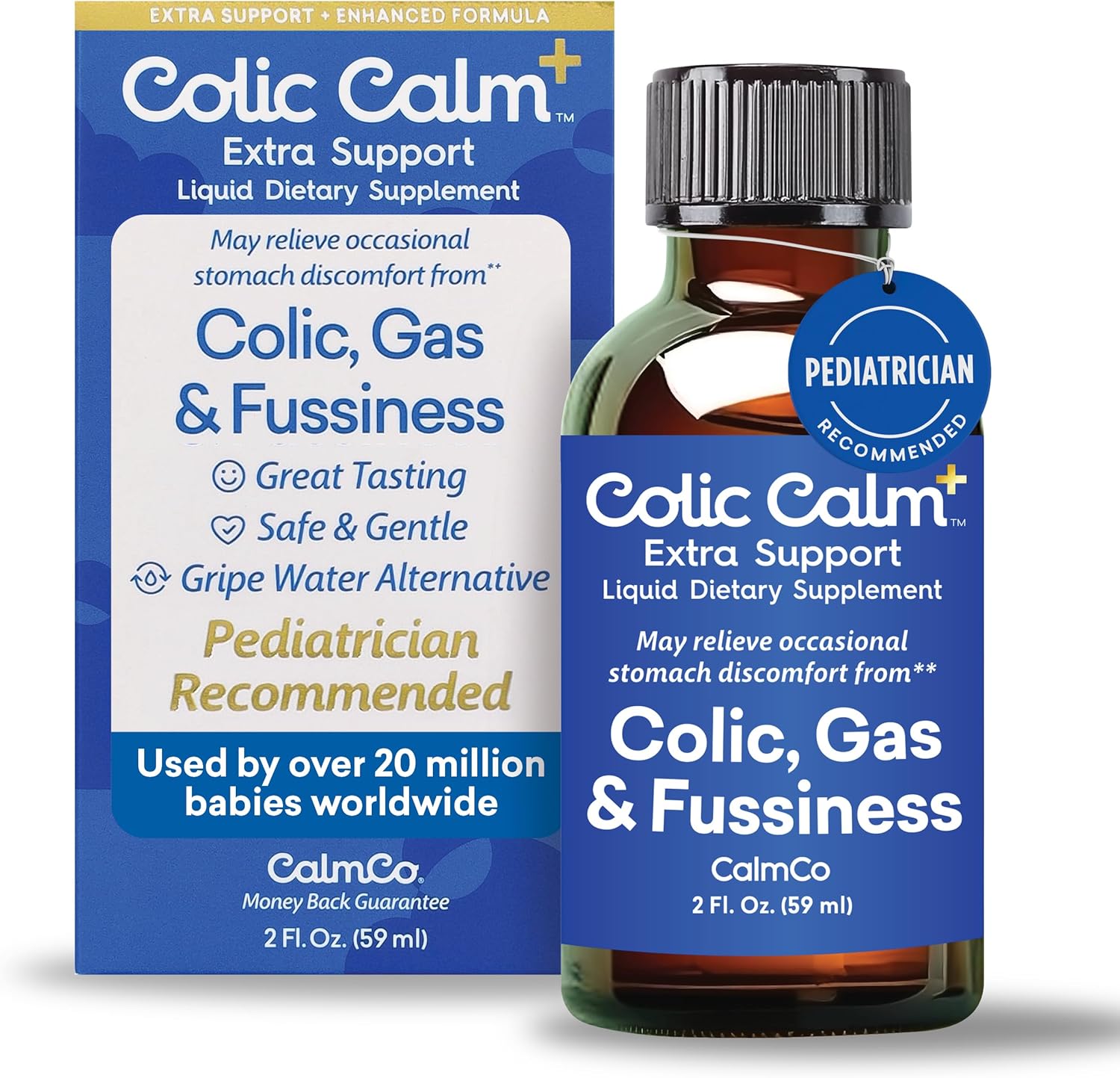 Colic Calm Plus Extra Support Gripe Water front bottle view