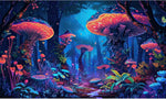Fantasy Garden Aquarium Background Sunset Waterfall and Flowers Terrarium Backdrop Tropical Forest Lush Plant Magic Butterfly Lights Flowers Fish Tank Background Poster Decorations 30x18in - Image 13