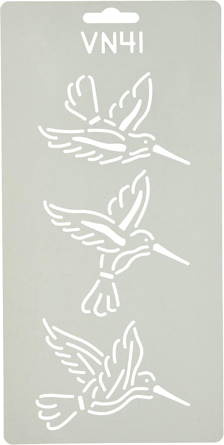 Quilting Creations Pat's Hummingbird Quilt Stencil front view crafting tool