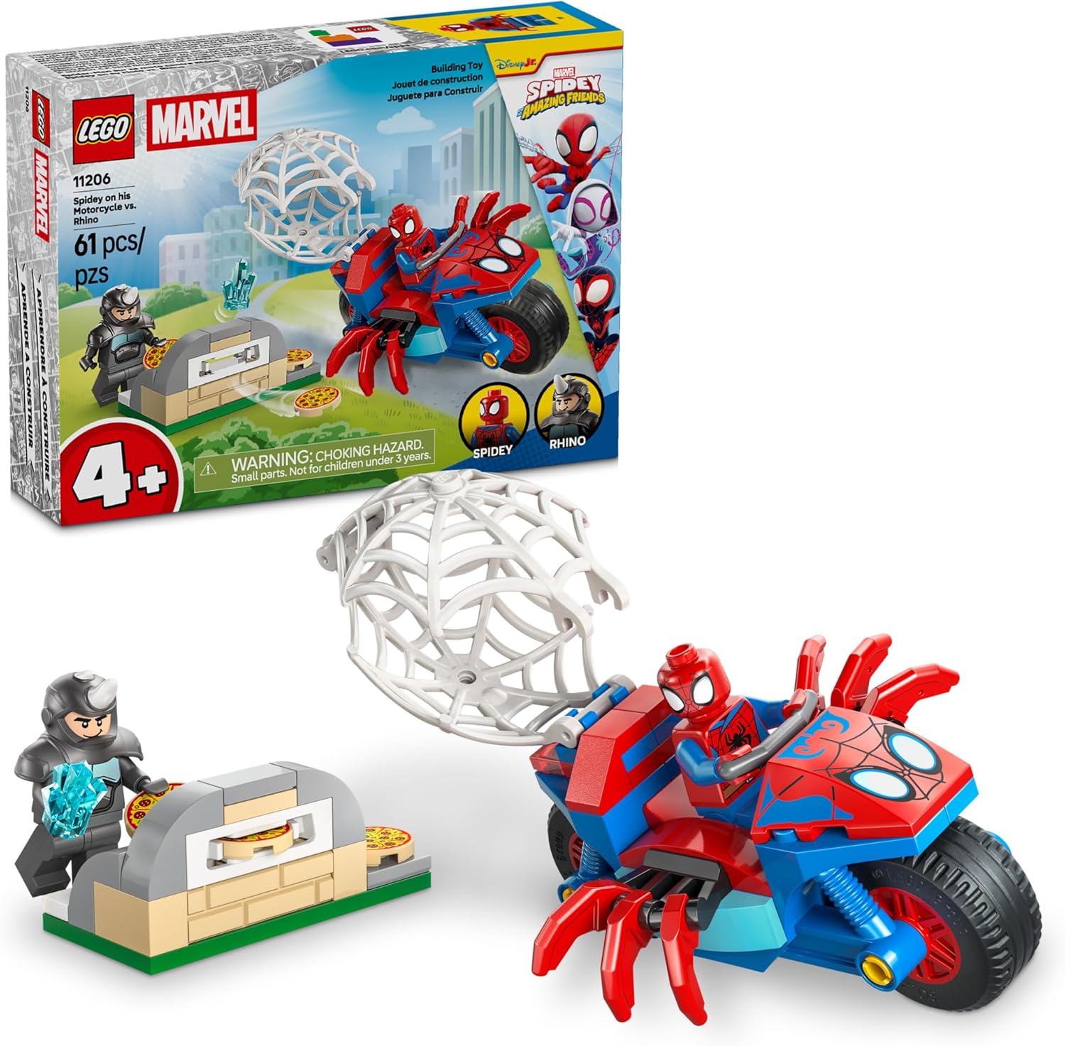 LEGO Marvel Spidey and His Amazing Friends set 11206 front packaging view