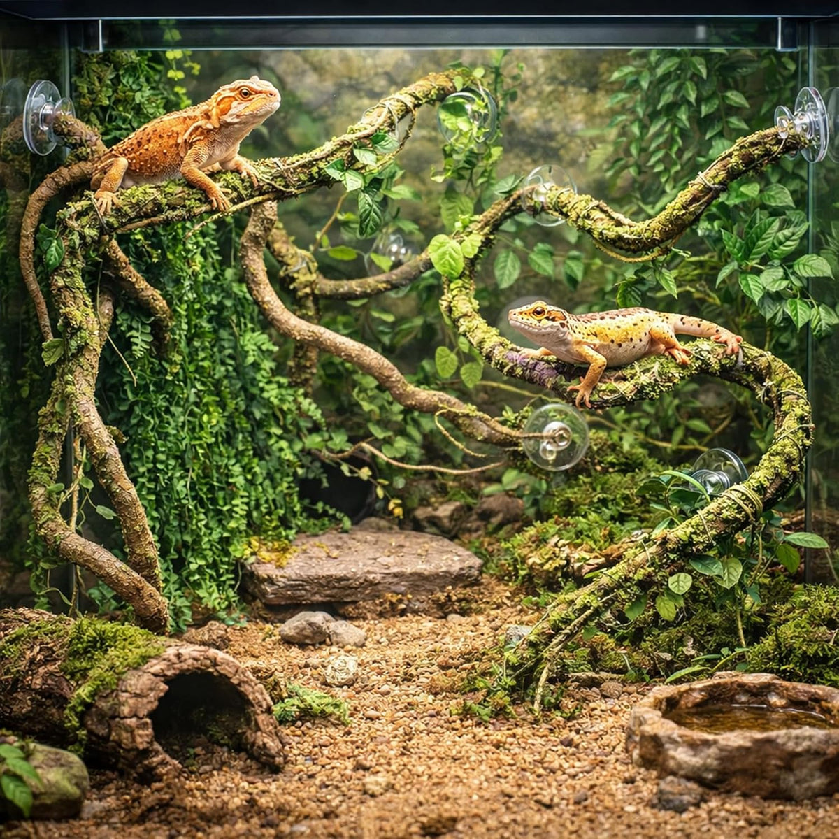 Full set of Hercocci terrarium plants and vines