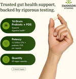Swanson Dr. Langer's 16-Strain Probiotic with Prebiotic FOS for Gut Health - Image 3