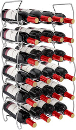 Sorbus Metal Wine Racks Countertop - 3 Tier Stackable Wine Rack - Bottle Rack Holds 12 Wine Bottles for Home, Bar, or Wine Cellar, Free-Standing Wine Rack for Inside Cabinet Wine Storage (Silver) - Image 12