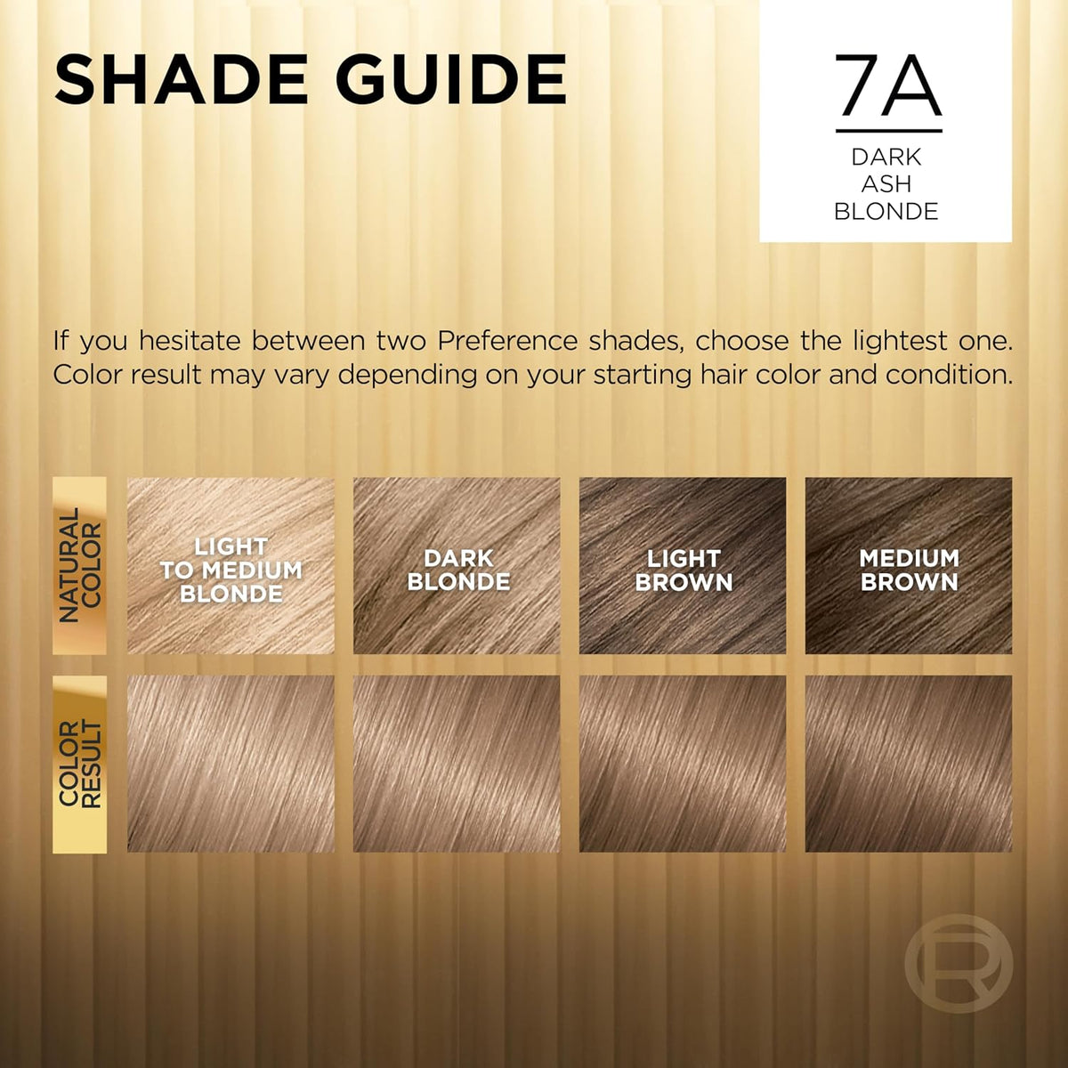 L'Oreal Paris Superior Preference Luminous Fade-Defying Permanent Hair Color, Hair Dye For Up to 9 Weeks of Radiance, Dark Ash Blonde 7A, 1 Hair Dye Kit - Image 6