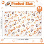 Tegeme soft fluffy fleece dog blankets stacked neatly in a pack of twelve pieces