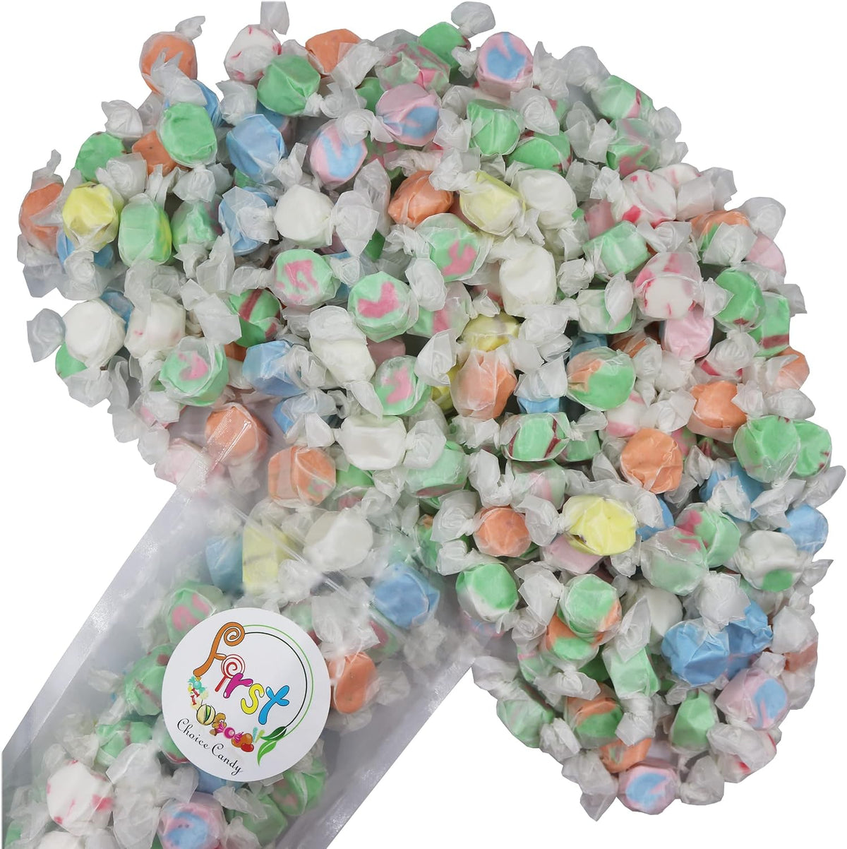 First Choice Candy Saltwater Taffy packaging nutrition facts and ingredients