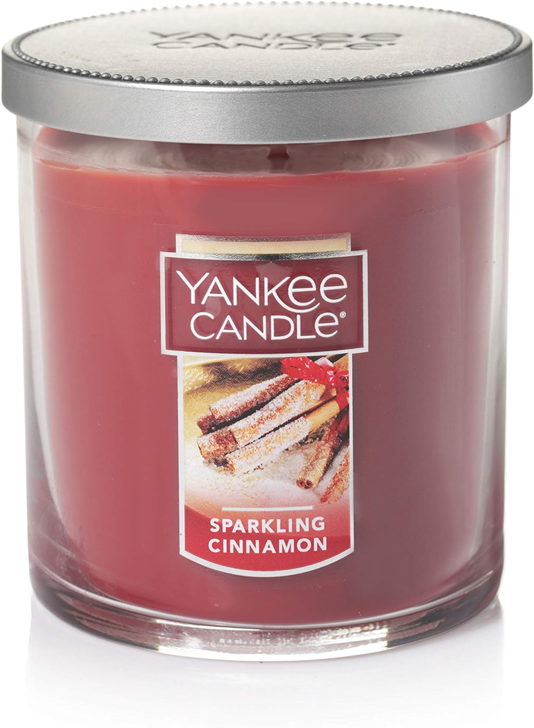 Yankee candle sparkling cinnamon small tumbler front view