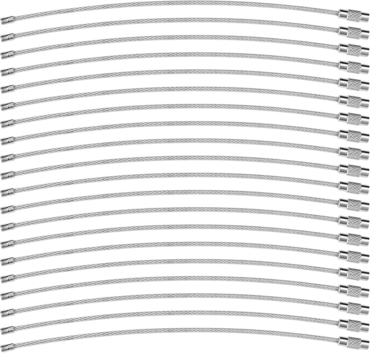 Complete packaging set of Bidponds 20 pieces wire keychain loops