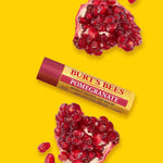 Burt's Bees pomegranate lip balm clean beauty formulation details