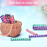 Syhood brand packaging containing twenty four pieces of colorful traditional party favors.