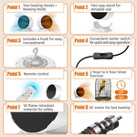 Close up of the durable materials and smart chip safety components of the reptile heater.