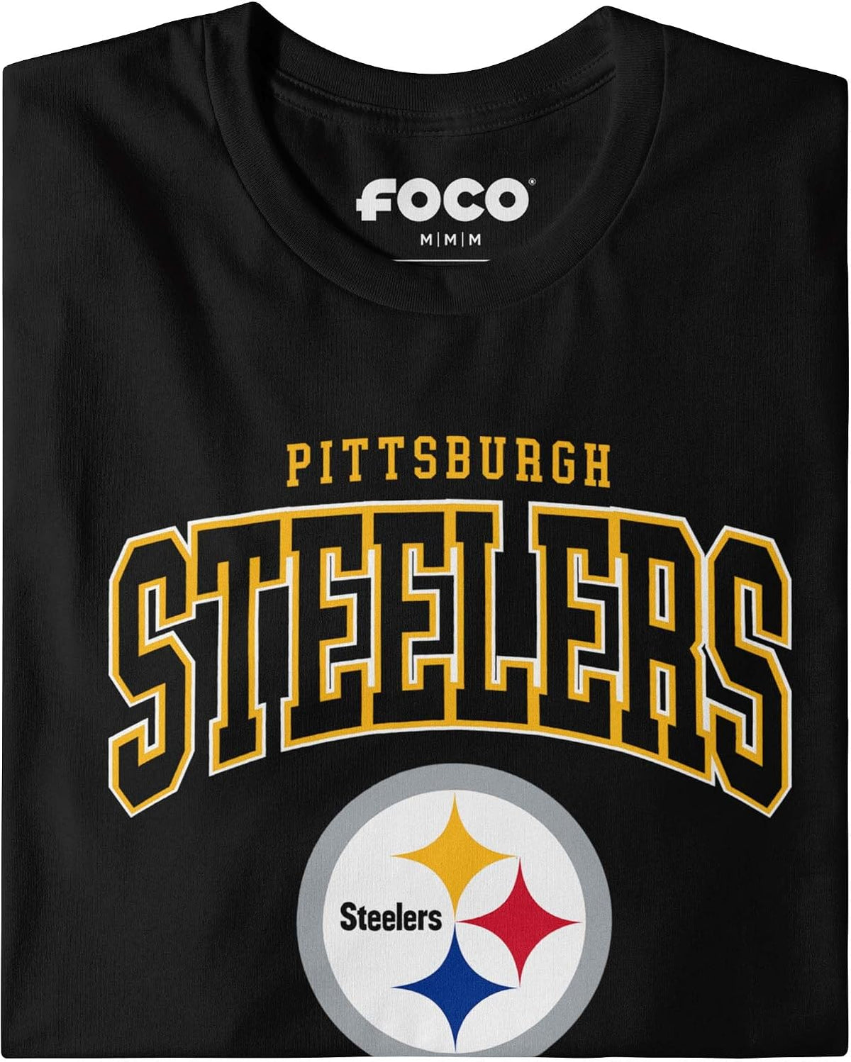 FOCO NFL short sleeve cotton tee fabric texture detail