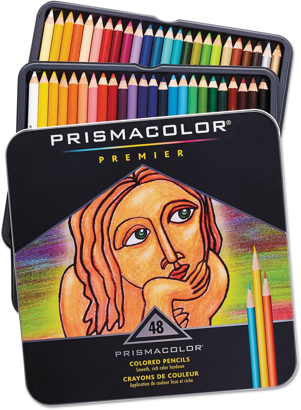 Prismacolor premier colored woodcase pencils front view