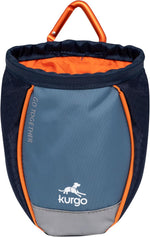 Coastal blue dog treat pouch made of hex ripstop material