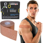THERABAND Kinesiology Tape, Knee, 2'' X 103.3 Foot Bulk Roll, Black/Black | Latex-free kinesiology tape for knee, shoulder and athletic taping, with XactStretch application indicators - Image 15
