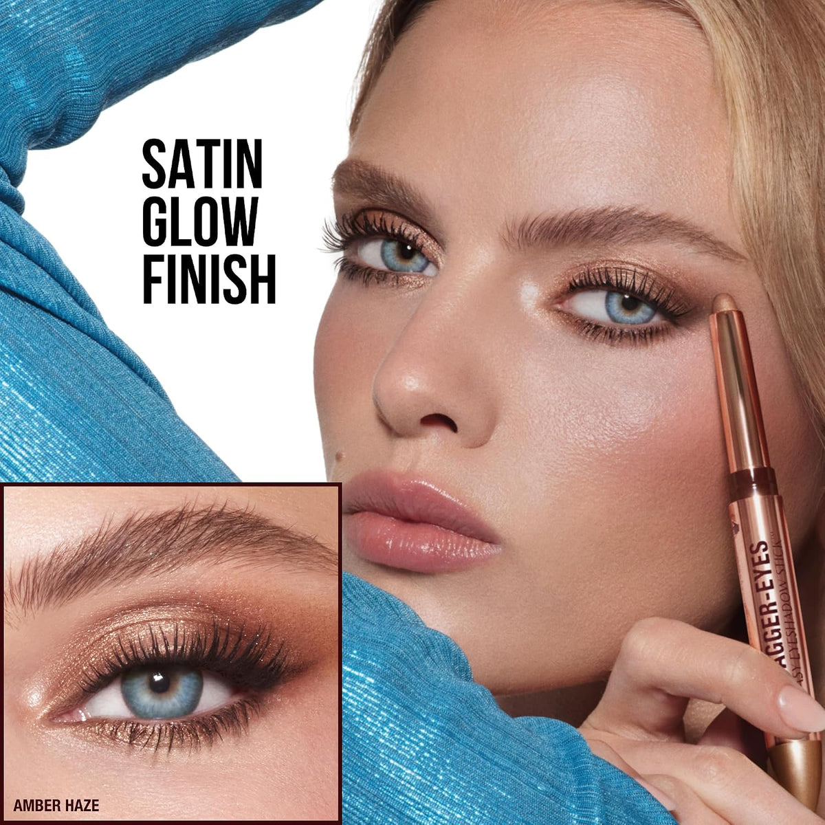 Premium imported Charlotte Tilbury cosmetics Exagger Eyes color boosting stick
