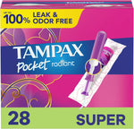 Tampax Compact Radiant Super Absorbency 84  front box view