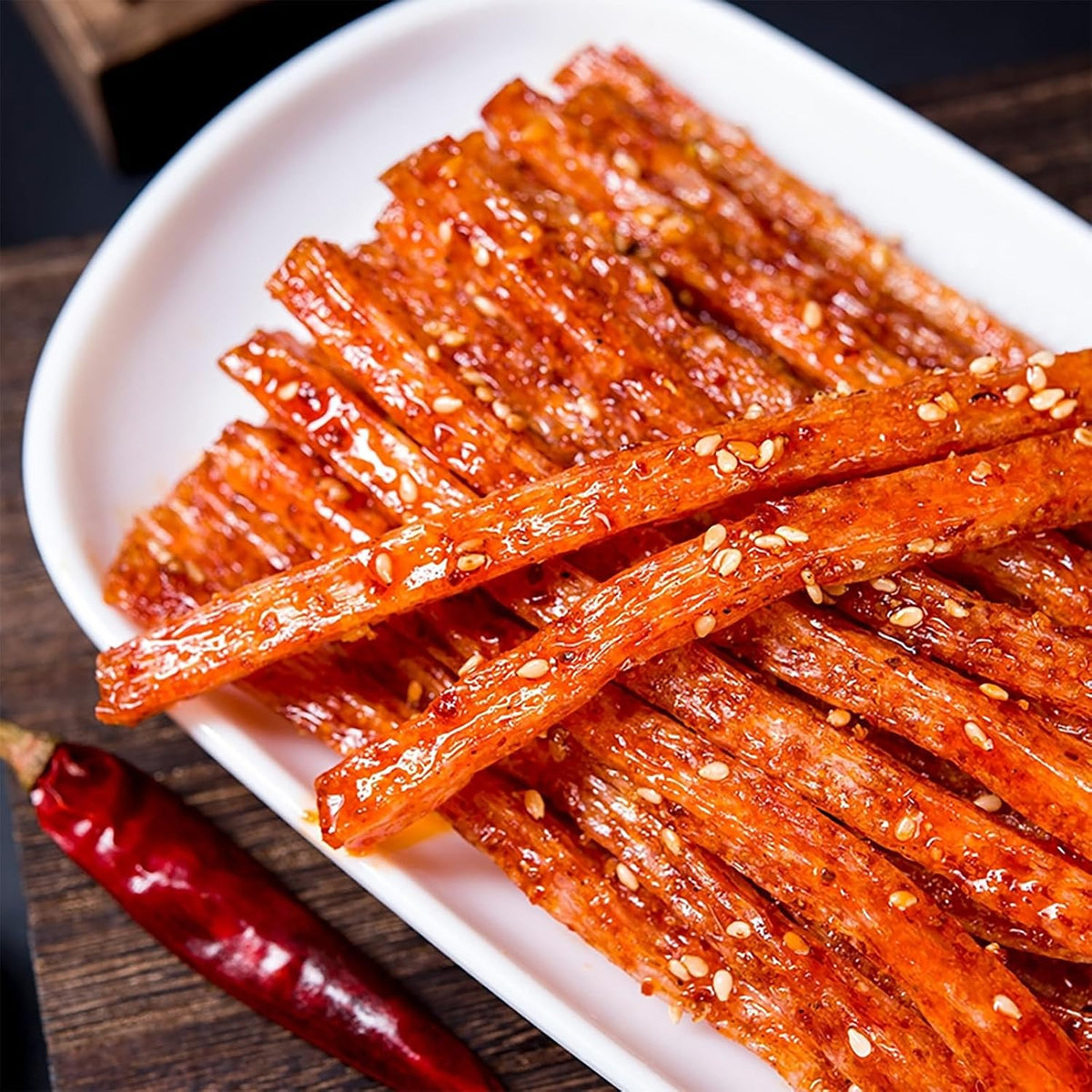 Individual 102g pack of Xcvfdvor hot pot flavored spicy strips