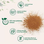 Micro Ingredients organic guarana powder nutritional and serving information