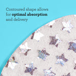 Bliss eye mask application process showing hydrated skin