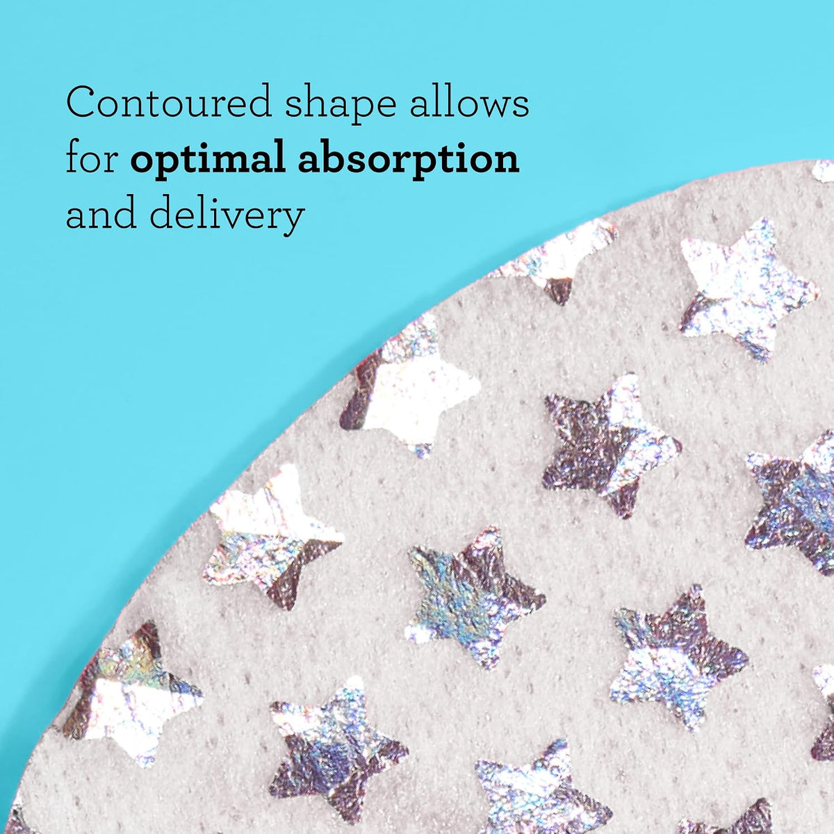 Bliss eye mask application process showing hydrated skin